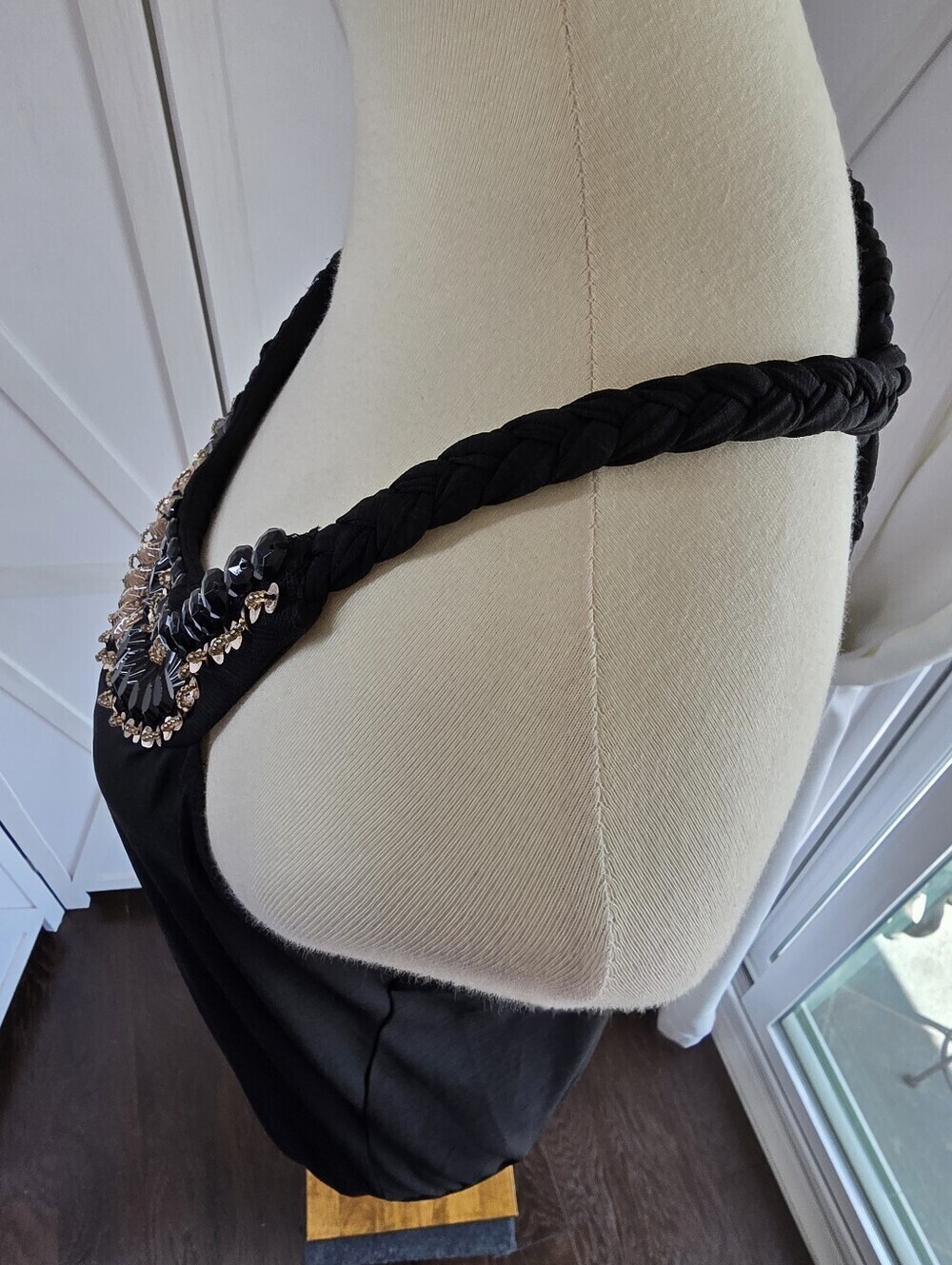 Six Degrees Of Separation Women's Black Embellished Tank Top with Gold Accents - Picture 7 of 11